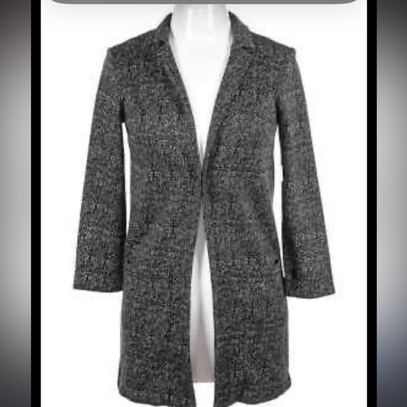 Reduced H&M Divided long knit blazer cardigan jacket XS - Picture 2 of 6